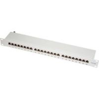LogiLink NP0060 24 poorten Patchpaneel 483 mm (19) CAT 6A 1 HE Grijs - thumbnail