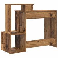 Bureau met plank Oud hout 106 x 40 x 88.5 cm Bewerkt hout - thumbnail