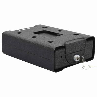 VidaXL Auto safe met slot zwart 22 x 16 x 7 cm staal
