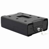 VidaXL Auto safe met slot zwart 22 x 16 x 7 cm staal - thumbnail
