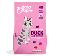 Edgard & Cooper graanvrij eend kitten kattenvoer 2kg - thumbnail