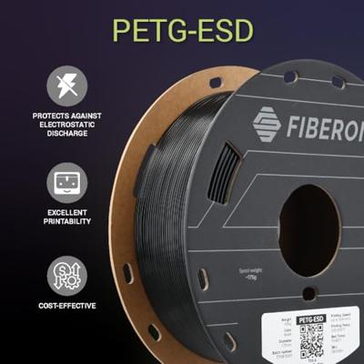 Polymaker FB03001 Fiberon™ PETG-ESD Filament PETG ESD ESD-veilig 1.75 mm 500 g Zwart 1 stuk(s)