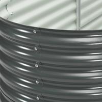 VidaXL Plantenbak verhoogd 240x80x81 cm gegalvaniseerd staal grijs - thumbnail