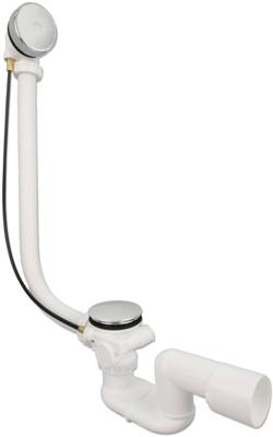 Badafvoer-overloopcombinatie Xenz Inox (RVS Look)