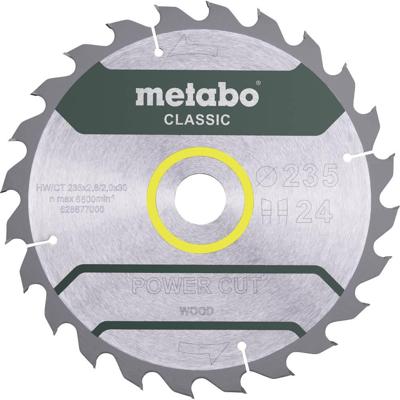 Metabo 628678000 Cirkelzaagblad 235 x 30 x 2 mm Aantal tanden: 24 1 stuk(s)