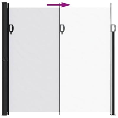 VidaXL Windscherm uittrekbaar 200x600 cm wit