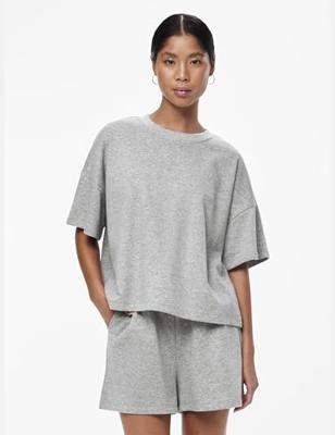 - Loungewear Top - Summer 2/4 wijde top - Oversized jogging T-shirt korte mouw