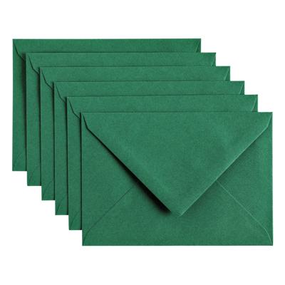 Envelop Papicolor C6 114x162mm dennengroen pak à 6 stuks Envelop Papicolor C6 114x162mm dennengroen pak à 6 stuks