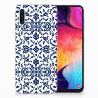 Samsung Galaxy A50 TPU Case Flower Blue - thumbnail