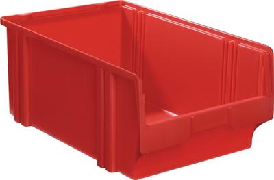 LA-KA-PE Magazijnbak | L500/450xB300xH200 mm | PS rood | 8 stuks - LK1B ROT LK1B ROT