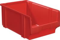 LA-KA-PE Magazijnbak | L500/450xB300xH200 mm | PS rood | 8 stuks - LK1B ROT LK1B ROT - thumbnail