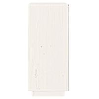 Dressoir 38x35x80 cm massief grenenhout wit - thumbnail