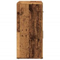 Dressoir 80x33x70 cm bewerkt hout oud houtkleurig - thumbnail