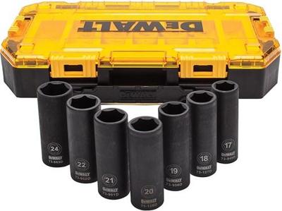 DeWalt Accessoires DWMT74737-0 | Dopsleutelset | diepe slagen | 7-delig - DWMT74737-0 DeWalt Accessoires DWMT74737-0 | Dopsleutelset | diepe slagen | 7-delig - DWMT74737-0