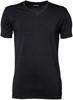 Tee Jays TJ401 Stretch V-Neck Tee - Black - L