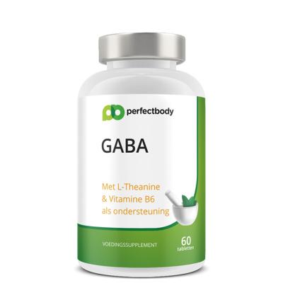 GABA smelttabletten - Met L-theanine & B6 - Ontspanning & slaap - 60 Tabletten - PerfectBody