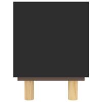 Tv-meubel 80x30x40 cm massief grenenhout en rattan zwart - thumbnail