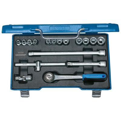Gedore Dopsleutelset 3/8" 17-dlg. - 6235980 Gedore Dopsleutelset 3/8" 17-dlg. - 6235980