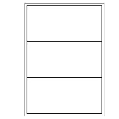 A4 etiketten 200 x 95 mm wit 100 vel huismerk
