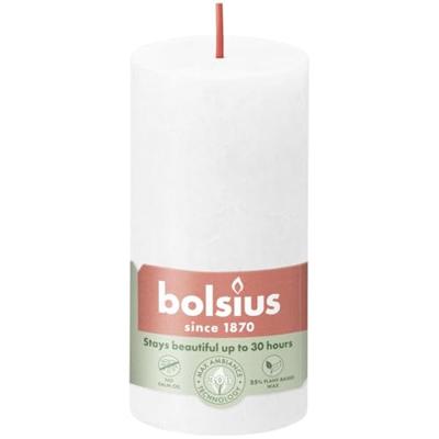 Stompkaars Cloudy White 100/50 rustiek Bolsius - Bolsius