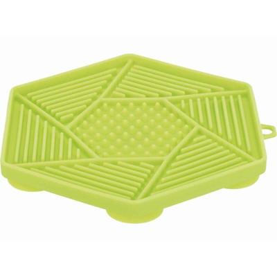 Trixie lick&apos;n&apos;snack mat met zuignappen siliconen groen