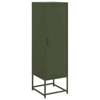 Hoge kast 36x39x123 cm staal olijfgroen - thumbnail