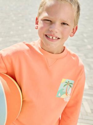 Sweater met ronde hals en lange mouwen mango