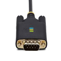 StarTech.com 2m USB naar Serieel Adapter/Converter Kabel, COM Retention, FTDI, DB9 RS232, Verwisselbare DB9 Schroeven/Moeren - thumbnail