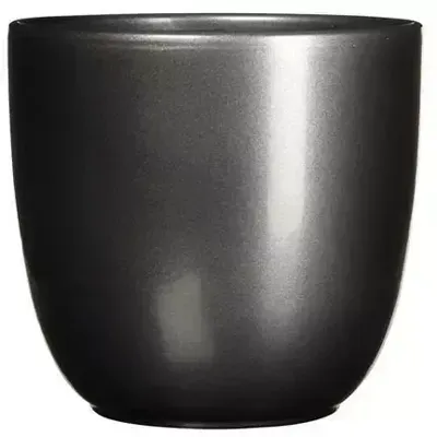 Bloempot Pot rond es/13 tusca 14 x 14.5 cm antraciet Mica - Mica decorations
