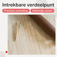 Olivia Garden Wavy Bristles Gold&Brown Brush Ø15mm - thumbnail