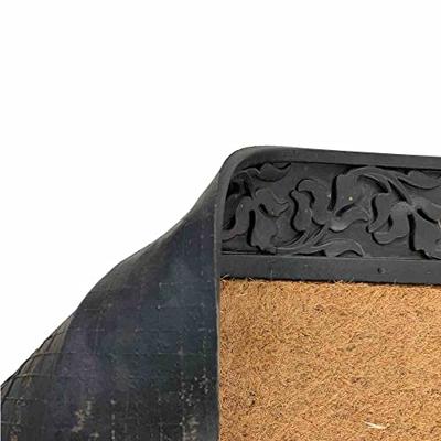 Siena Garden D37446 Rubberen voetmat blad hoekig 90 x 55 cm met kokosvezel (l x b x h) 55 x 90 x 1.5 cm 1 stuk(s) Siena Garden D37446 Rubberen voetmat blad hoekig 90 x 55 cm met kokosvezel (l x b x h) 55 x 90 x 1.5 cm 1 stuk(s)