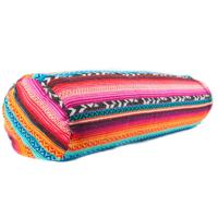 Yogi & Yogini Yoga Bolster Kleurig Rond Katoen - Tribal - 60 x 16 cm - thumbnail