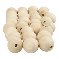 Creativ Company Houten kralen, ø 2cm, 200st. - thumbnail