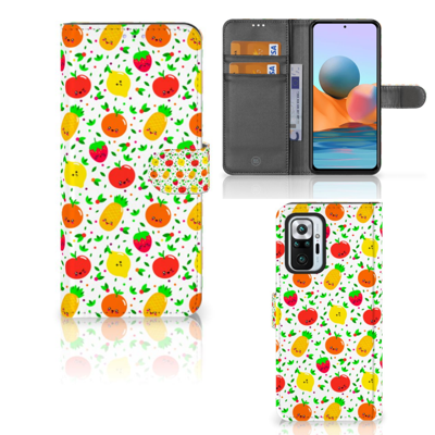Xiaomi Redmi Note 10 Pro | Book Cover | Fruits | Portemonnee hoesje Xiaomi Redmi Note 10 Pro | Book Cover | Fruits | Portemonnee hoesje