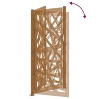 Poort met lichtontwerp 105x205 cm weervast staal - thumbnail