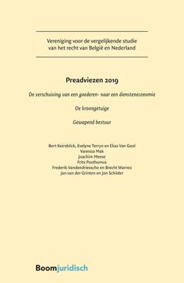 Preadviezen 2019 - Bert Keirsbilck, Evelyne Terryn, Elias van Gool, Vanessa Mak, Joachim Meese, Frits Posthumus, Frederik Vandendriessche, - ebook