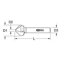 KS Tools 336.0077 3360077 Kegelverzinkboor 8.3 mm Staal 1 stuk(s) - thumbnail