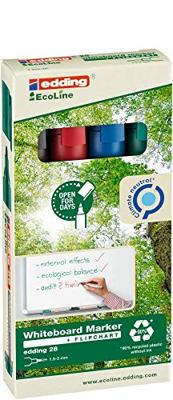 Edding Whiteboardmarker Ecoline e-28 etui van 4 stuks in geassorteerde kleuren Edding Whiteboardmarker Ecoline e-28 etui van 4 stuks in geassorteerde kleuren