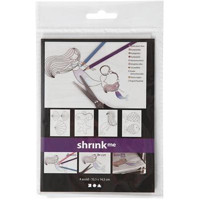 Creativ Company Vellen krimpfolie met motieven zeemeermin, 4st.