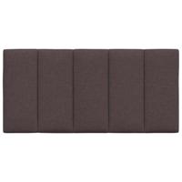 Hoofdbordkussen "Hanko" 100 cm stof donkerbruin - thumbnail