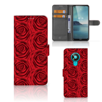 Nokia 3.4 Hoesje Red Roses - thumbnail