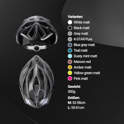 Ked Fietshelm spiri ii trend m (52-58 cm) - black matt