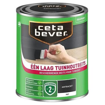 Cetabever Één laag Tuinhoutbeits - Antraciet