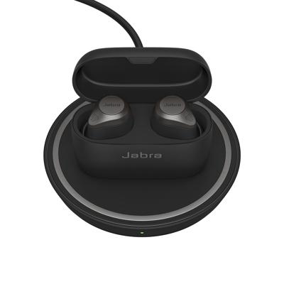 Jabra Elite 85t True Wireless Earbuds - Jabra Advanced Active Noise Cancellation with Long Battery Life and Powerful Speakers - Wireless Charging Case - Titanium Black