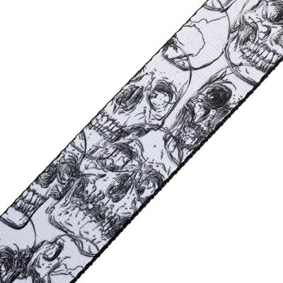 Levys Leathers MPD2C-048 polyester gitaarband met print - skulls - thumbnail