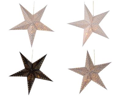 Ster van papier warm wit 60cm