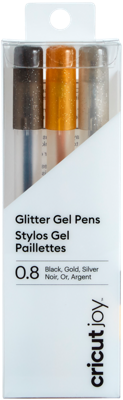 Cricut GLITTER Stiftset Zwart, Zilver, Goud Cricut GLITTER Stiftset Zwart, Zilver, Goud