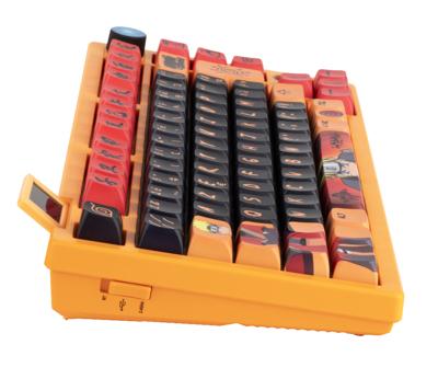 Bedraad/draadloos toetsenbord - Mechanisch - KONIX - Naruto Shippuden - Genummerde Pro Collector's Edition - AZERTY - RGB LED