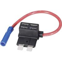 TRU COMPONENTS Plattezekeringsadapter Platte zekering standaard 15 A 1.5 mm² 1 stuk(s) - thumbnail
