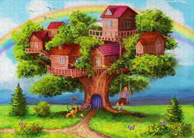 Treehouses Puzzel 1000 Stukjes